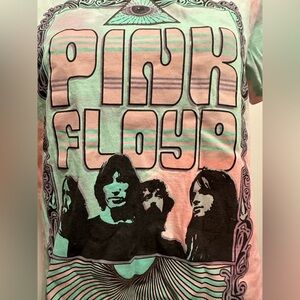Pink Floyd graphic tie-dye T-shirt with black print EUC 2022 SZM  music band